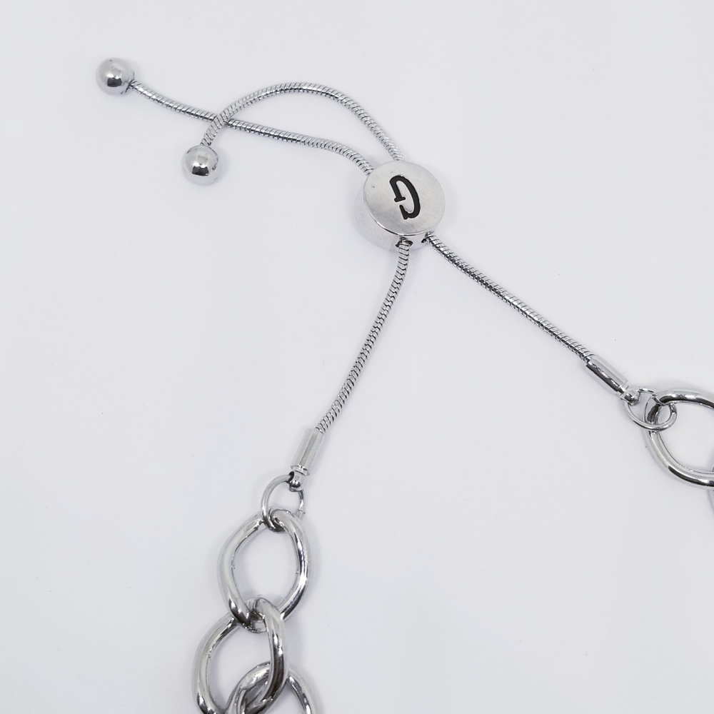 Silver Plated Guess Charm Bracelet - Picture 3 of 4
